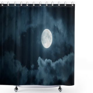 Personality  Moon Shower Curtains
