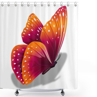 Personality  Mariposa De Color Hermosa De Primavera Shower Curtains