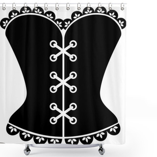 Personality  Corset Shower Curtains