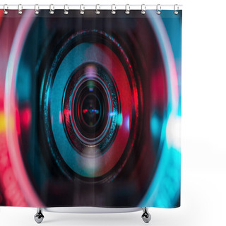 Personality  Video Camera Lens Shower Curtains