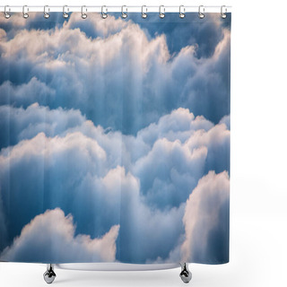Personality  View Of The Clouds From Above At Dawn Shower Curtains