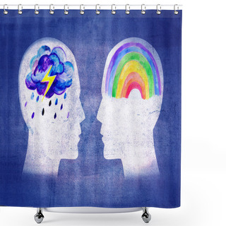 Personality  Different Psyche People Shower Curtains
