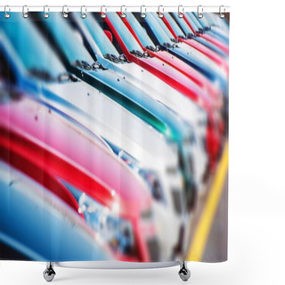 Personality  Colorful Cars Stock Shower Curtains
