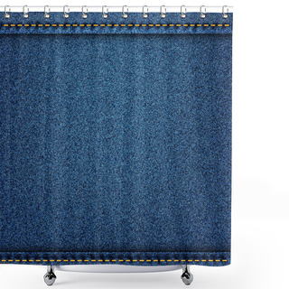 Personality  Blue Denim Texture Shower Curtains
