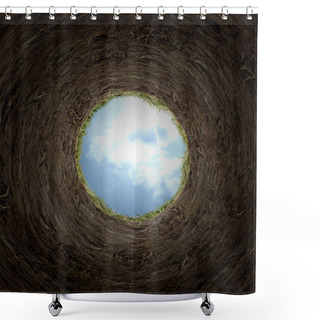 Personality  Golf Ball Shower Curtains
