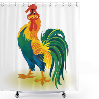 Personality  Colorful Rooster Shower Curtains