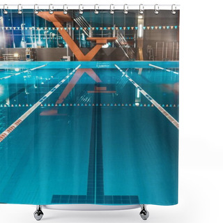 Personality  Swimming Pool Shower Curtains
