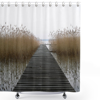 Personality  Scenic View Of Bridge Architecture  Shower Curtains