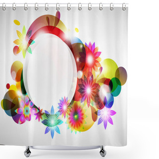 Personality  Abstract Floral Spring Background. Shower Curtains