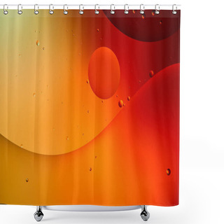 Personality  Abstract Orange And Red Color Background From Mixed Water And Oil  Shower Curtains