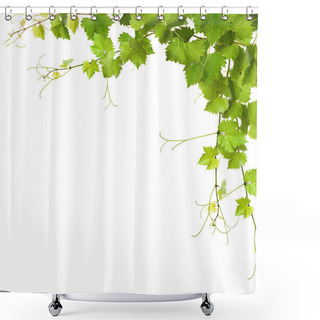 Personality  Collage Of Vine Leaves Shower Curtains