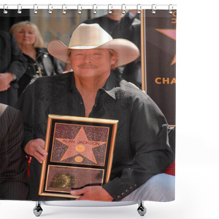 Personality  Alan Jackson At The Alan Jackson Star Ceremony Shower Curtains