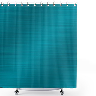 Personality  Teal Anodized Aluminum Brushed Metal Seamless Texture Tile Shower Curtains