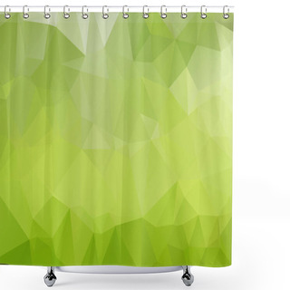 Personality  Abstract Polygonal Illustration, Which Consist Of Triangles. Tri Shower Curtains