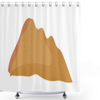 Personality  Pile Of Sand Shower Curtains
