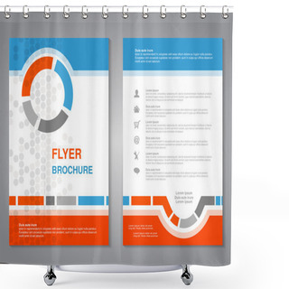 Personality  Modern Design Brochure Shower Curtains