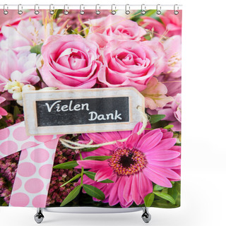 Personality  Colorful Pink Bouquet Shower Curtains