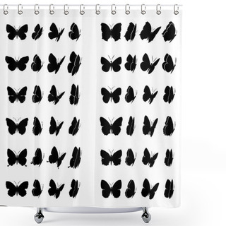 Personality  Butterfly Collection Shower Curtains