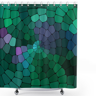 Personality  Abstract Vector Mixed Background Shower Curtains