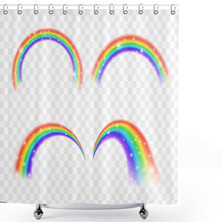 Personality  Fairytale Rainbow Icon Shower Curtains