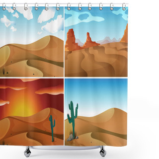 Personality  Deserts Shower Curtains