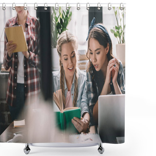 Personality  Students Studying Together  Shower Curtains