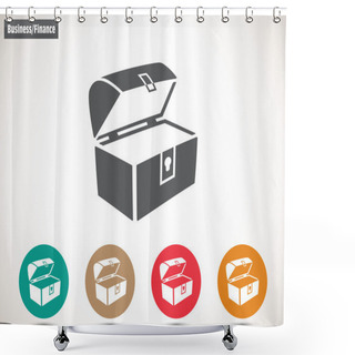 Personality  Chest Open  Icon Shower Curtains