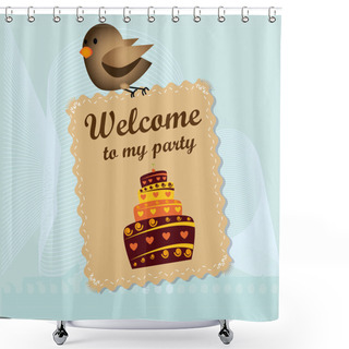 Personality  Welcome To My Party Shower Curtains