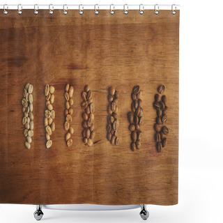 Personality  Different Grades Of Coffee Roasting Shower Curtains