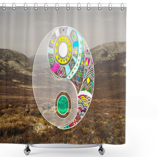 Personality  People Riding Horses Shower Curtains