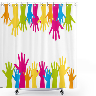 Personality  Cute Hands Shower Curtains