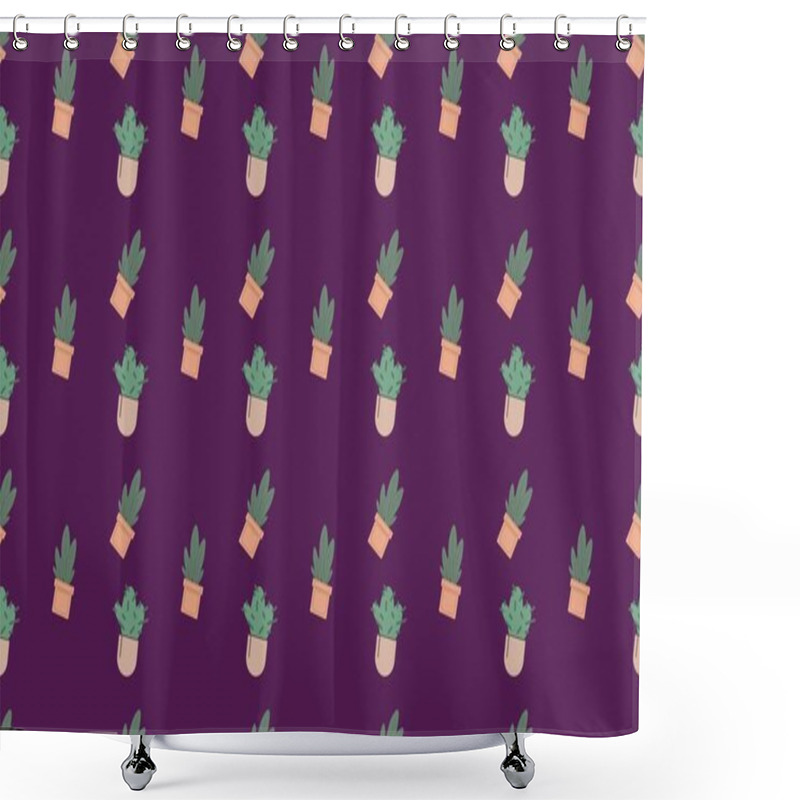 Personality  Colored Background With Different Accessories Shower Curtains