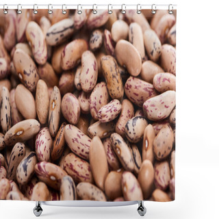 Personality  Close Up View Of Uncooked Organic Pinto Beans Shower Curtains