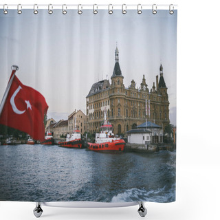 Personality  Turkish Flag Shower Curtains