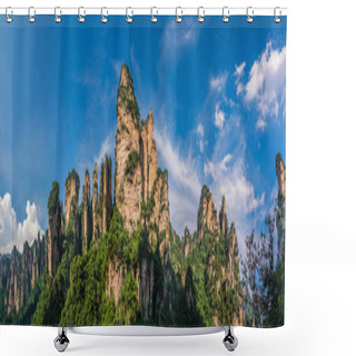 Personality  Panorama Of The Gathering Of Heavenly Soldiers Scenic Rock Forma Shower Curtains
