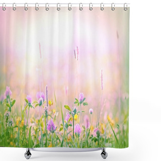 Personality  Soft Focus On Flowering Clower Shower Curtains