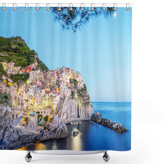 Personality  Manarola, Five Lands. Cinque Terre, Italy Shower Curtains