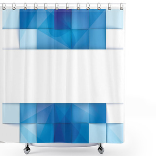 Personality  Abstract Banner Template Shower Curtains