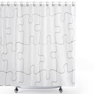 Personality  Jigsaw Puzzle Shower Curtains