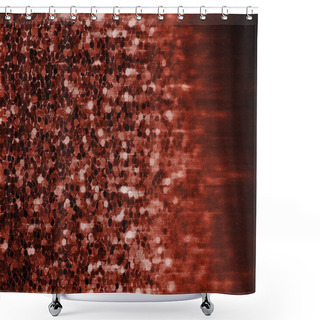 Personality  Abstract Background With Bokeh, Defocused Christmas Lights. Festive Concept. Living Coral - Color Of The Year 2019. Shower Curtains