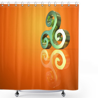 Personality  Triskel, Symbol  - Illustration Shower Curtains