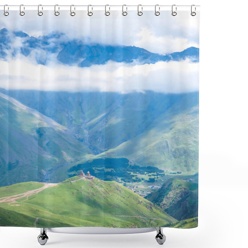 Personality  Mountains And Church Shower Curtains