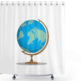 Personality  Globe Model For Learning Many Things About The World Or About A  Shower Curtains