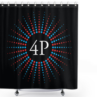 Personality  Special Marketing Mix With Dotted Design Shower Curtains