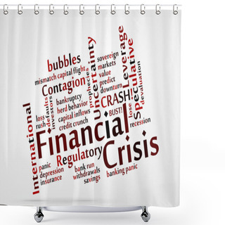 Personality  Financial Crisis Shower Curtains