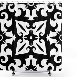 Personality  Oriental Abstract Ornament Pattern Shower Curtains