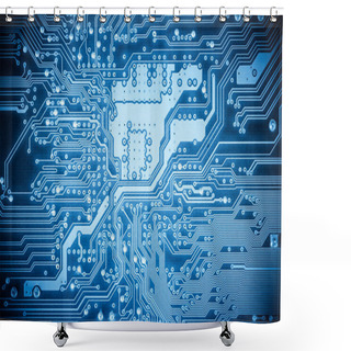 Personality  Complexity Circuit Board Closeup   Shower Curtains