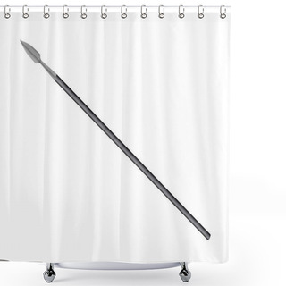 Personality  Battle Spear Shower Curtains