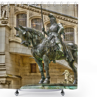 Personality  France, Historical Castle Of Pierrefonds In Picardie Shower Curtains
