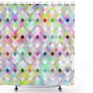 Personality  Pastel Lines And Blocks Shower Curtains